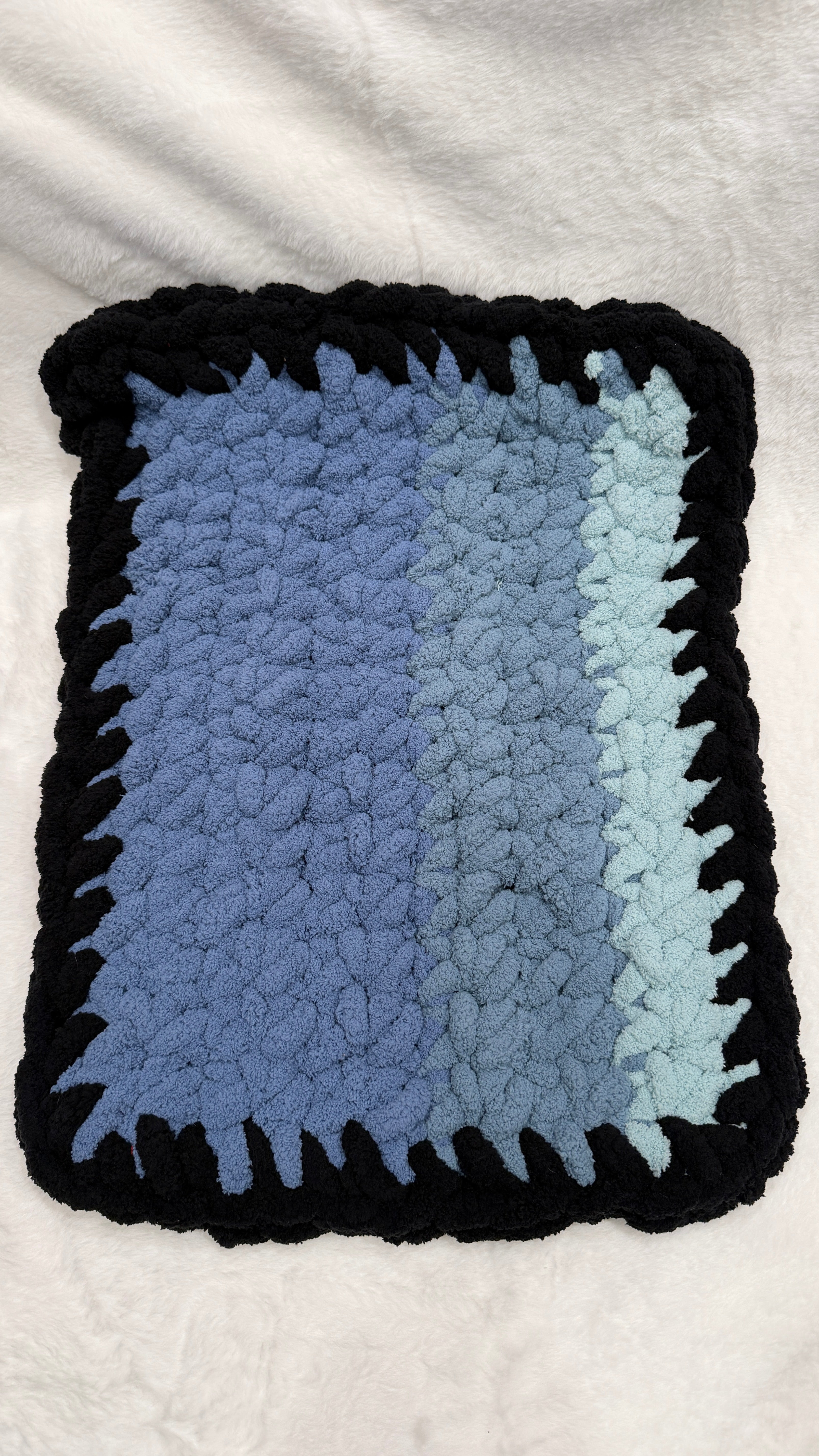 Amazonite Set — Handmade Plush Pet Bed & Matching Pet Mat