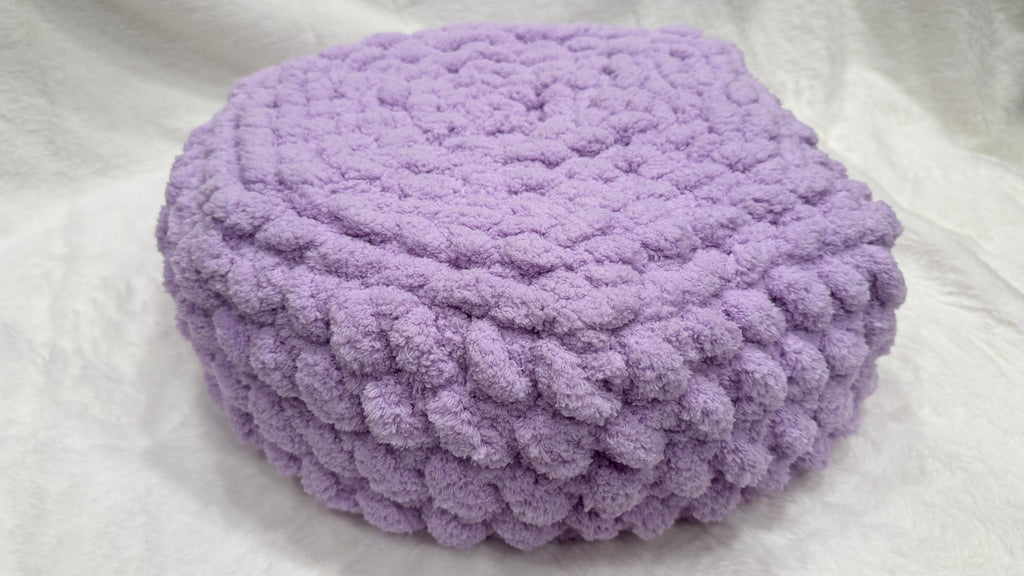 Amethyst Shadow Set — Handmade Plush Pet Bed & Matching Pet Mat